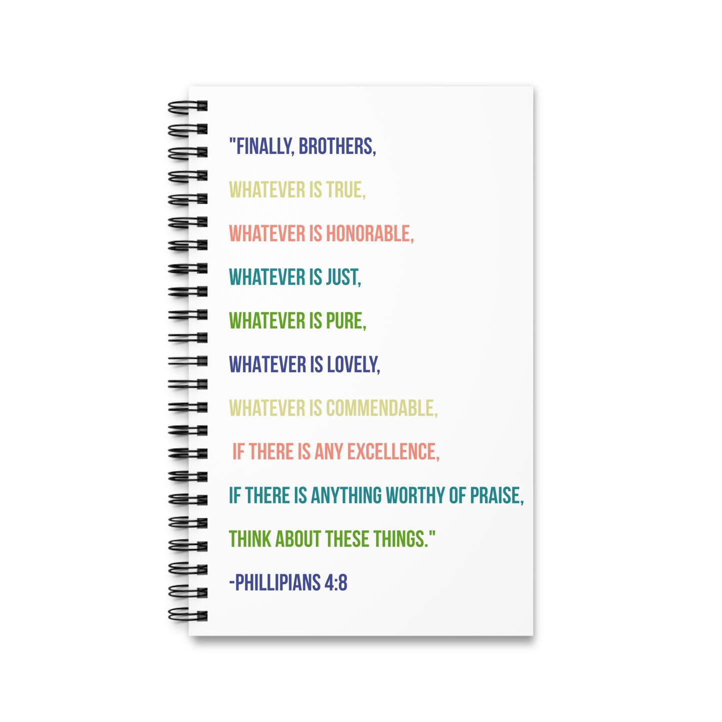 Think Of These Things Journal (Phil. 4:8)