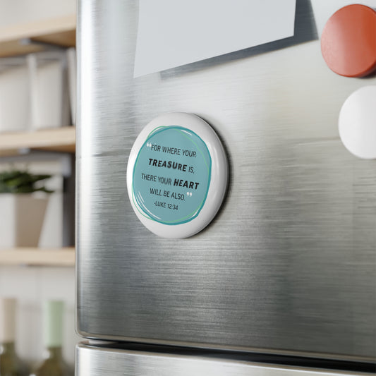 Treasure Round Button Magnet